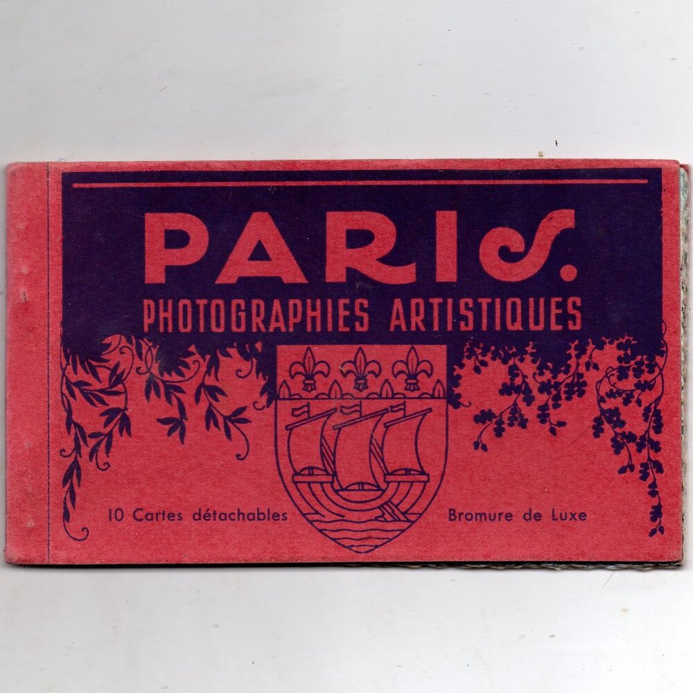 Postcard Booklet Paris France